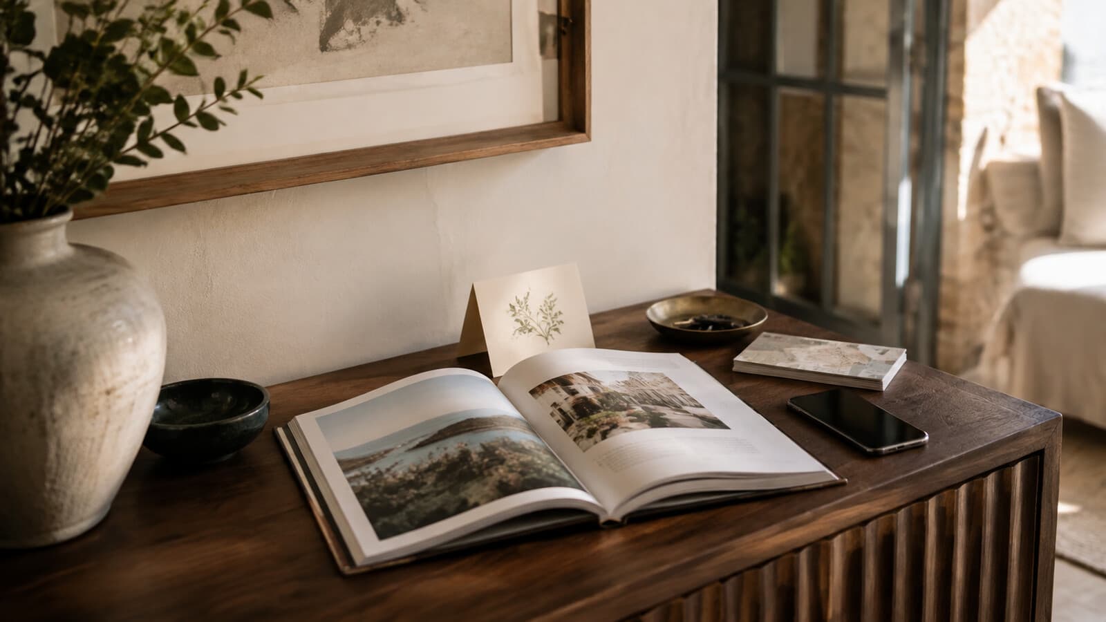 Guest guidebook prepared for a hospitality stay